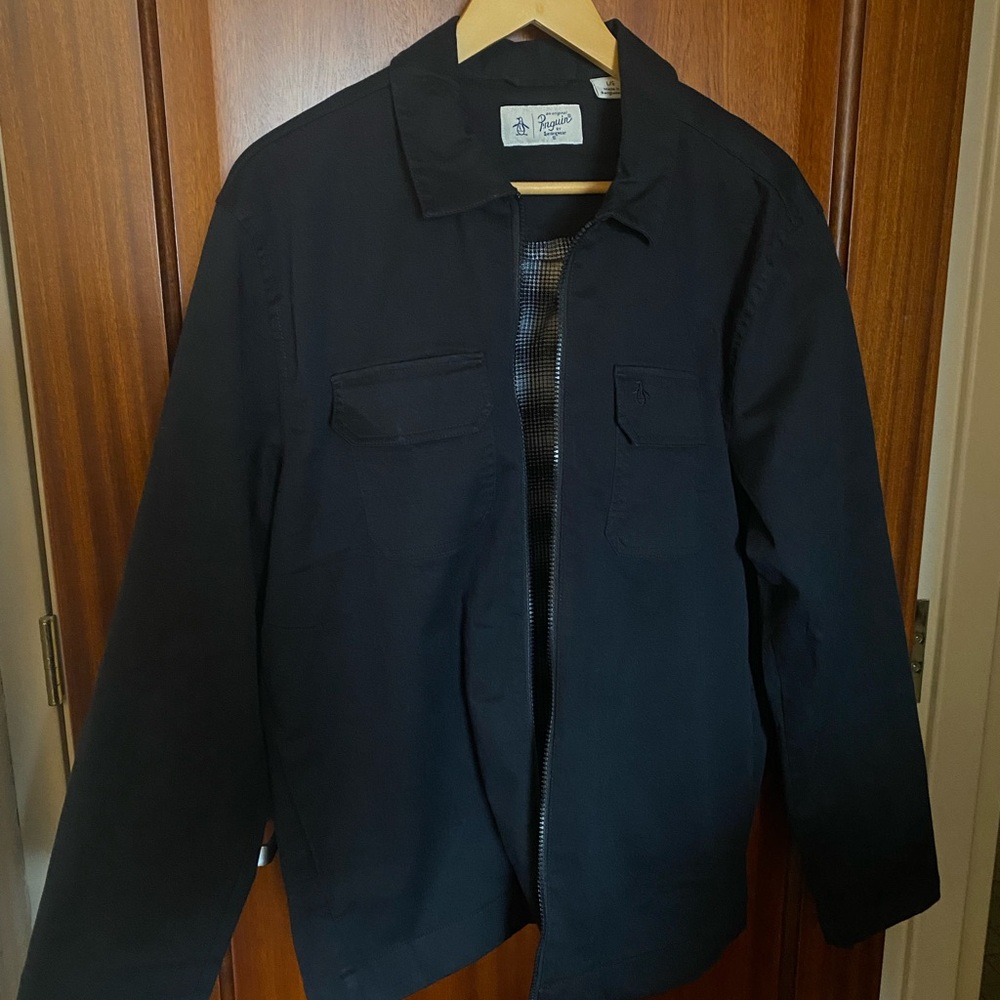 ORIGINAL PENGUIN Black Jacket with Zipper